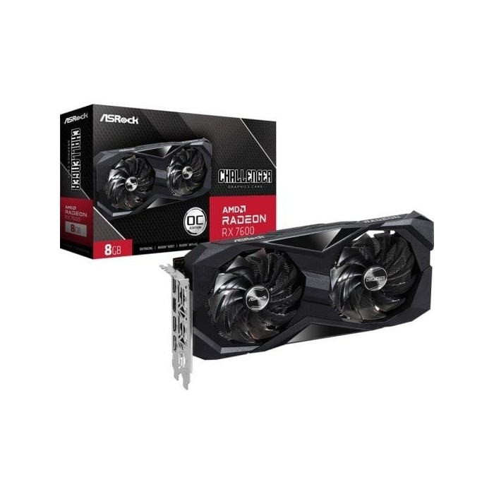 Tarjeta Gráfica ASRock AMD Radeon RX 7600 Challenger OC 8GB GDDR6