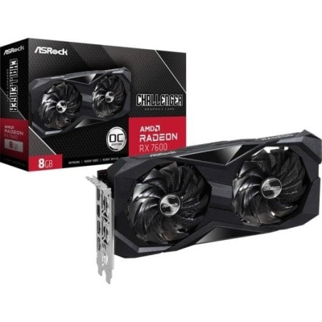 Tarjeta Gráfica ASRock AMD Radeon RX 7600 Challenger OC 8GB GDDR6