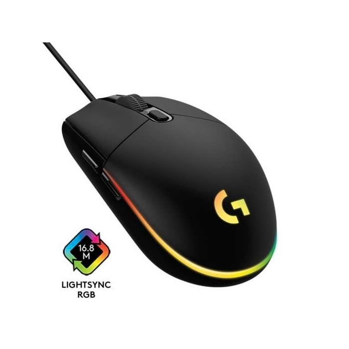 Logitech G G102 LightSync Ratón Gaming 8000DPI Negro