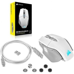 Corsair M65 RGB Ultra Wireless Ratón Gaming Inalámbrico 26000DPI Blanco @