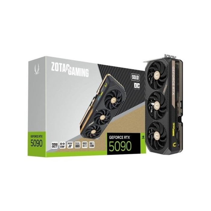Tarjeta Gráfica ZOTAC GAMING GeForce RTX 5090 SOLID OC 32GB GDDR7 Reflex 2 RTX AI DLSS4