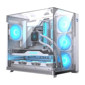 Hiditec CHASIS ATX GAMING SKY WHITE USB 3.1 TYPE-C