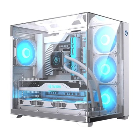 Hiditec CHASIS ATX GAMING SKY WHITE USB 3.1 TYPE-C