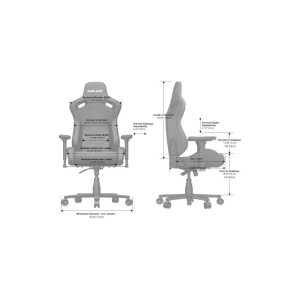 AndaSeat Silla Gaming Kaiser Frontier XL Negra