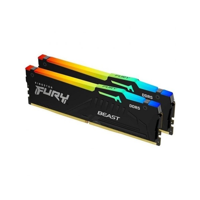 Memoria RAM Kingston FURY Beast RGB DDR5 6000MHz 32GB 2x16GB CL36