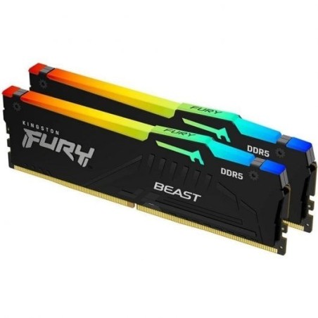 Memoria RAM Kingston FURY Beast RGB DDR5 6000MHz 32GB 2x16GB CL36
