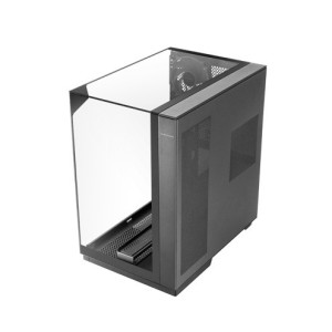 Torre PC Mars Gaming Mc-3gf Torre Atx Triple Cristal Cromado 2 Ventiladores Argb 120mm Usb-c Negro