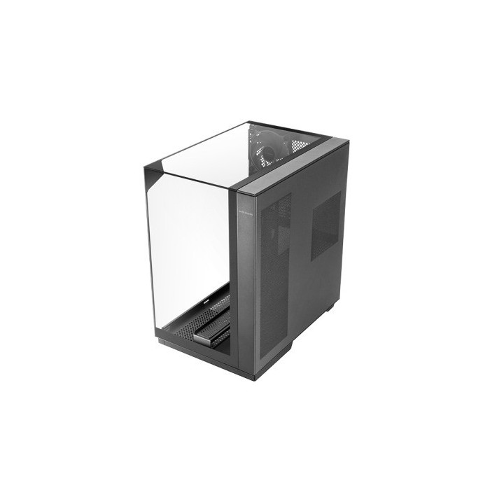 Torre PC Mars Gaming Mc-3gf Torre Atx Triple Cristal Cromado 2 Ventiladores Argb 120mm Usb-c Negro