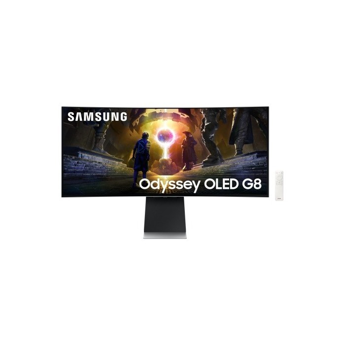 Samsung G85SD pantalla para PC 86,4 cm (34") 3440 x 1440 Pixeles UltraWide Quad HD OLED Plata