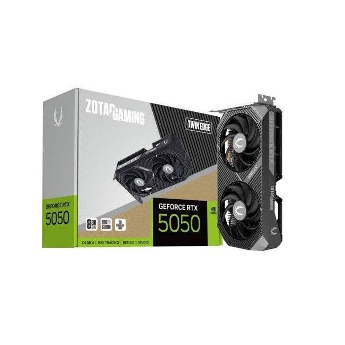 Tarjeta Gráfica ZOTAC GAMING RTX 5050 Twin Edge 8GB GDDR6 Reflex 2 RTX AI DLSS4