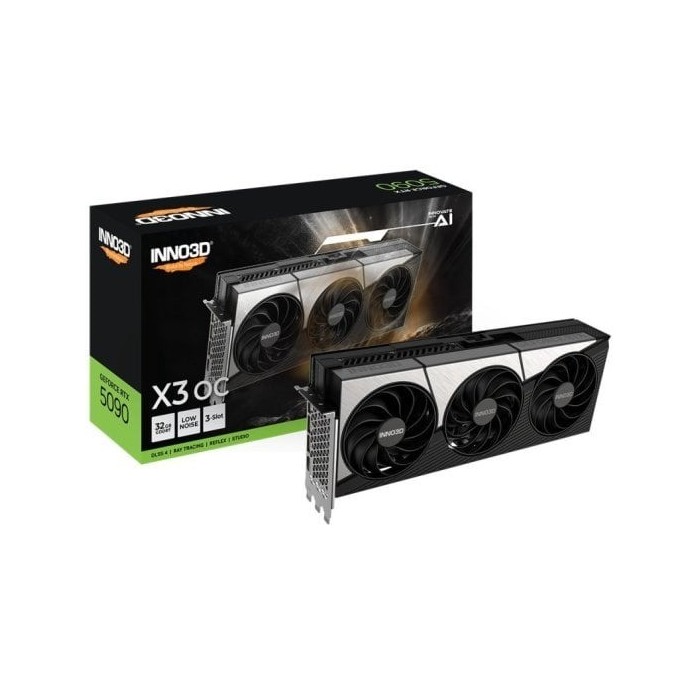 Tarjeta Gráfica Inno3D GeForce RTX 5090 X3 OC 32GB GDDR7 Reflex 2 RTX AI DLSS4