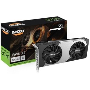 Tarjeta Gráfica Inno3D GeForce RTX 5070 TWIN X2 12GB GDDR7 Reflex 2 RTX AI DLSS4
