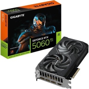 Tarjeta Gráfica Gigabyte GeForce RTX 5060 Ti WINDFORCE 8GB GDDR7 Reflex 2 RTX AI DLSS4