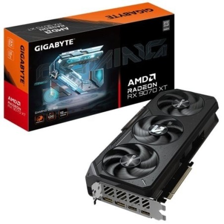 Tarjeta Gráfica Gigabyte AMD Radeon RX 9070 XT GAMING OC 16GB GDDR6 FSR 4