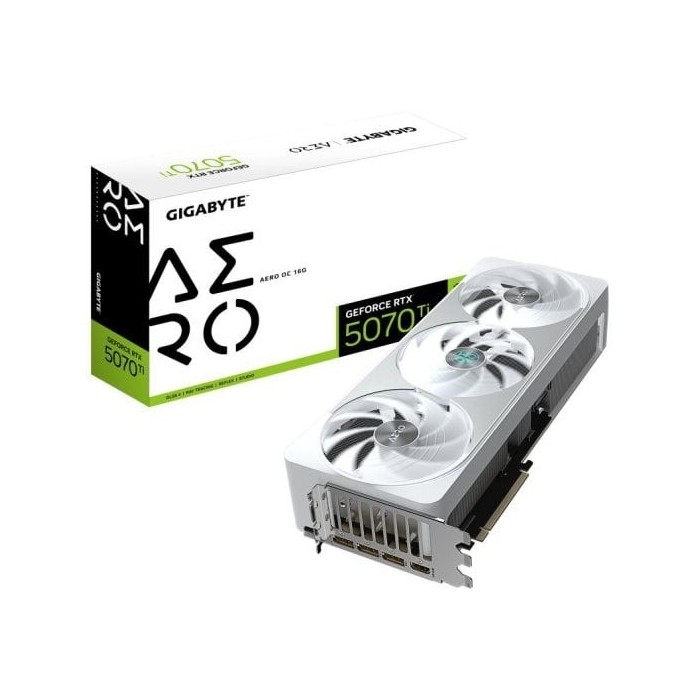 Tarjeta Gráfica Gigabyte GeForce RTX 5070 Ti AERO OC 16GB GDDR7 Reflex 2 RTX AI DLSS4 Tarjeta Gráfica Gigabyte GeForce RTX 5070 Ti AERO OC 16GB GDDR7 Reflex 2 RTX AI DLSS4