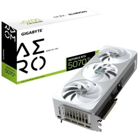 Tarjeta Gráfica Gigabyte GeForce RTX 5070 Ti AERO OC 16GB GDDR7 Reflex 2 RTX AI DLSS4