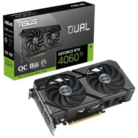 Tarjeta Gráfica ASUS Dual GeForce RTX 4060 Ti EVO OC Edition 8GB GDDR6 DLSS3