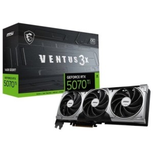 Tarjeta Gráfica MSI GeForce RTX 5070 Ti VENTUS 3X OC 16GB GDDR7 Reflex 2 RTX AI DLSS4