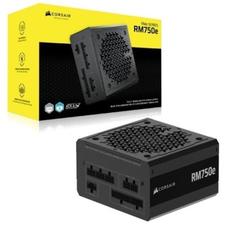 Fuente Alimentación Corsair RMe Series RM750e ATX 3.1 PCIe 5.1 750W Cybenetics 80 Plus Gold Modular