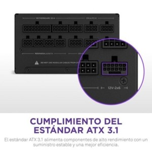 Fuente Alimentación NZXT C1000 Gold ATX 3.1 PCIe 5.1 1000W 80 Plus Gold Modular