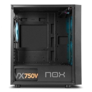 Torre PC Nox Infinity Epsilon ARGB M-ATX Cristal Templado USB 3.0 Negra