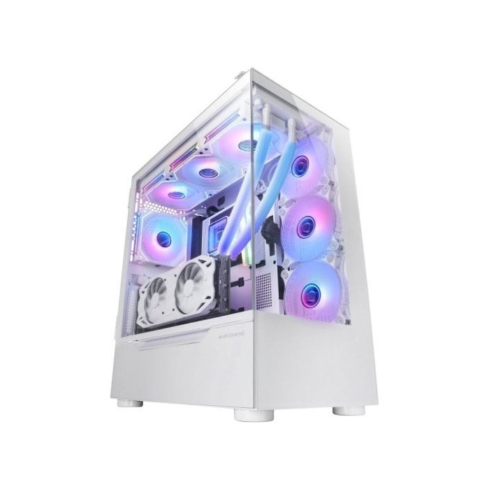 Torre PC Mars Gaming MC-ULT Caja Gaming Custom XXL E-ATX Doble Cristal Templado Puerta Lateral Bla