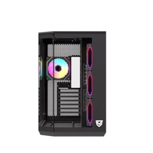 Torre PC Nfortec Pulsar ARGB Semi Torre ATX con Doble Cristal Templado 4 Ventiladores Backrouting N