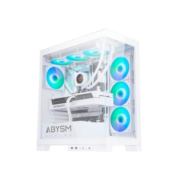 Torre PC Abysm Gaming Danube Sava H500 White Caja Cristal Templado USB 3.0 ARGB Blanca Torre PC Abysm Gaming Danube Sava H500 White Caja Cristal Templado USB 3.0 ARGB Blanca