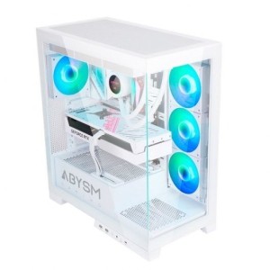 Torre PC Abysm Gaming Danube Sava H500 White Caja Cristal Templado USB 3.0 ARGB Blanca