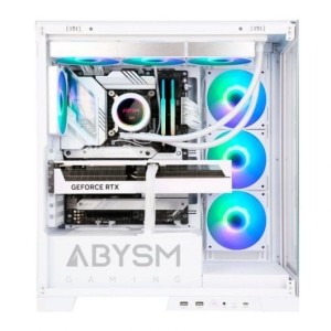 Torre PC Abysm Gaming Danube Sava H500 White Caja Cristal Templado USB 3.0 ARGB Blanca