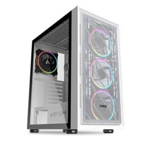 Torre PC Abysm Gaming Danube Kamp ARGB Caja PC ATX Cristal Templado USB 3.0 Blanca
