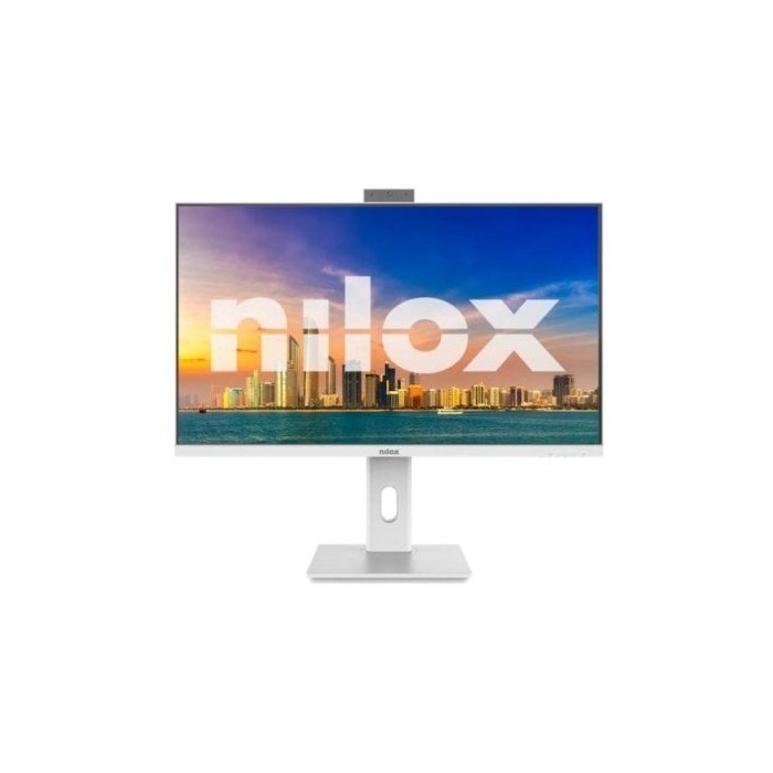 Monitor Nilox NXM27RWEB02W 27" Full HD 120 Hz IPS Blanco Altavoces y Cámara Integrada + HDMI