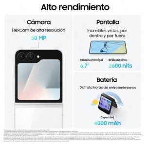Samsung Galaxy Z Flip7 FE 8GB/256GB Negro Móvil plegable con Galaxy AI