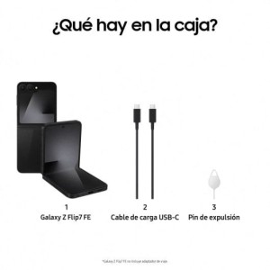 Samsung Galaxy Z Flip7 FE 8GB/256GB Negro Móvil plegable con Galaxy AI