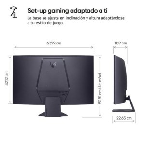 Monitor LG UltraGear 27GS60QC-B 27" LED VA QHD 180Hz FreeSync Curva