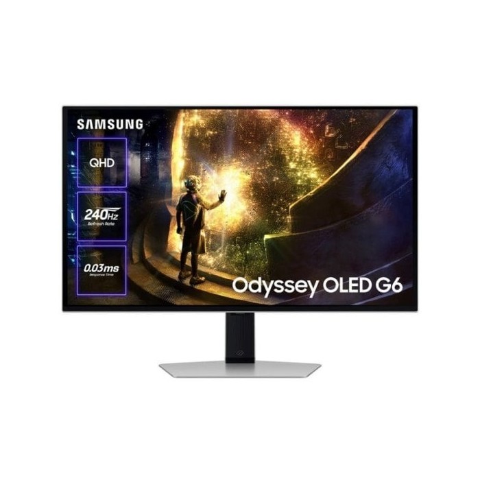 Monitor Samsung 27″ QHD 240Hz OLED FreeSync G-SYNC Smart TV Plata Monitor Samsung 27″ QHD 240Hz OLED FreeSync G-SYNC Smart TV Plata