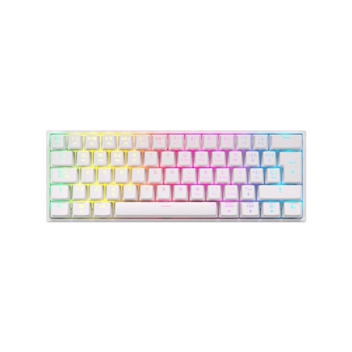 Newskill Pyros V2 Teclado Gaming Inalámbrico Mecánico 60% Hotswap Blanco