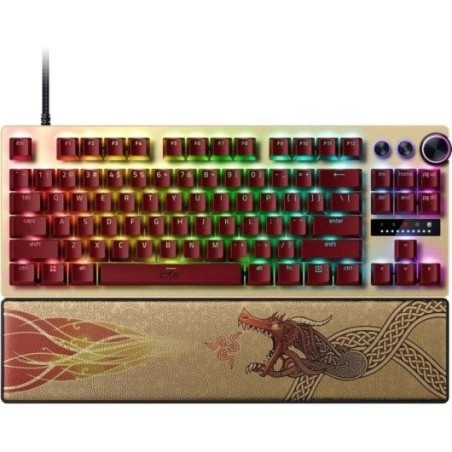 Teclado óptico Razer Huntsman V3 Pro Tenkeyless Counter-Strike 2 Dragon Lore US Layout
