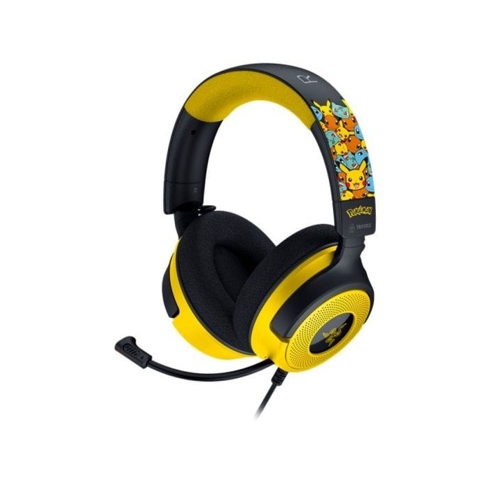 Razer Kraken V4 X Pokémon Kanto Starters Edition Auriculares Gaming USB Amarillo