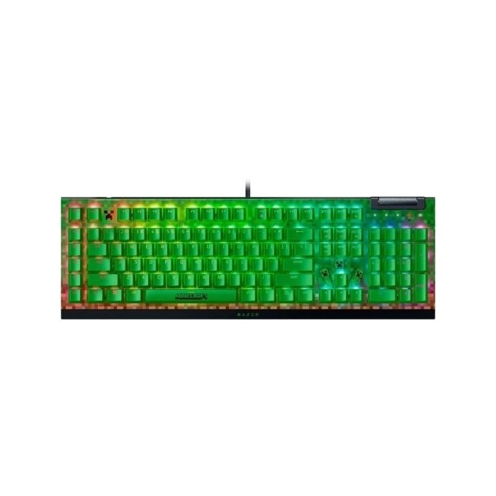 Razer BlackWidow V4 X Minecraft Edition Teclado Mecánico Gaming Switch Razer Green Verde Teclado USA