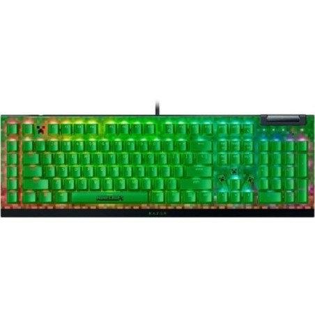 Razer BlackWidow V4 X Minecraft Edition Teclado Mecánico Gaming Switch Razer Green Verde Teclado USA