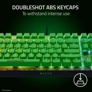 Razer BlackWidow V4 X Minecraft Edition Teclado Mecánico Gaming Switch Razer Green Verde Teclado USA