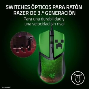 Razer Cobra Minecraft Edition Ratón Gaming Chroma RGB 8500DPI Verde