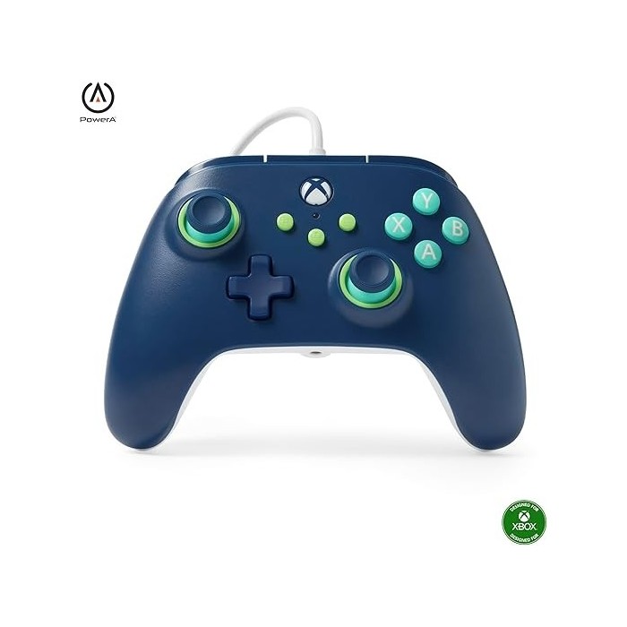 Power A Mando con cable Xbox Series X|S - Azul marino, mando