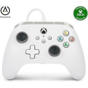 Power A, Mando con cable Xbox Series X|S - Blanco