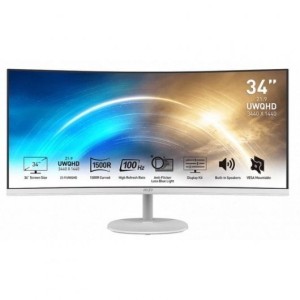 Monitor MSI PRO MP341CQW 34" LED UWQHD 100Hz Curva