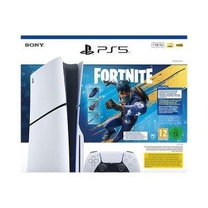 Consola - Sony PS5 Slim Standard, 1 TB SSD, 4K, 1 mando, Chasis E, Blanco + Pack Fortnite Flowering Chaos (código de descarga)