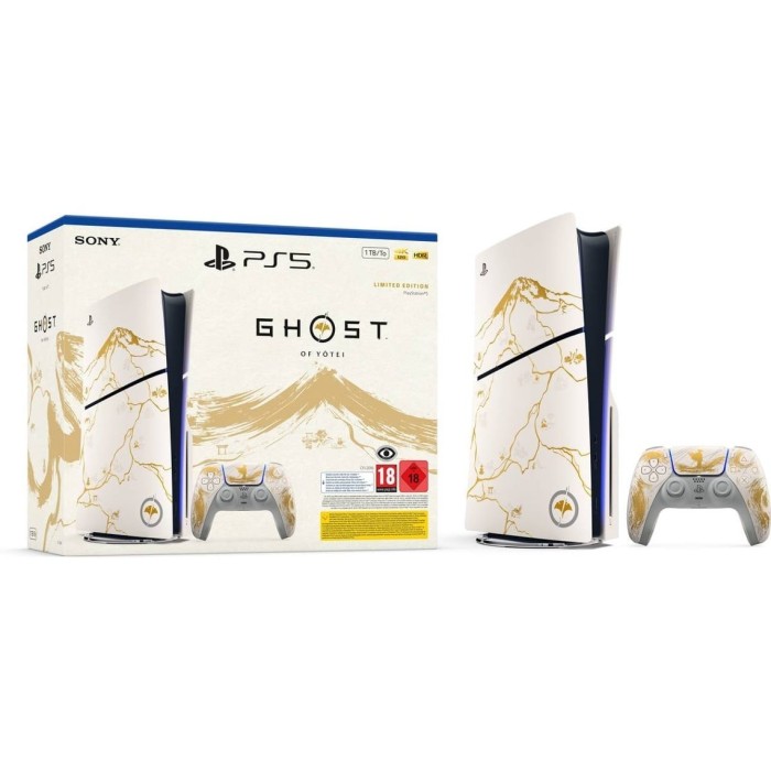 PS5 Consola Slim Edition + Dualsense (1TB) Ghost Of Yotei Gold Limited Edition SONY PS5