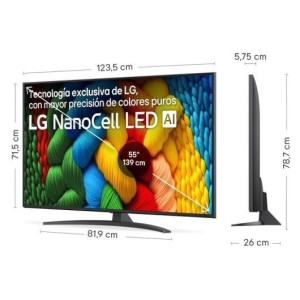 LG NanoCell AI 55NANO81A6A 55" 4K NanoCell Smart TV webOS Direct-LED HDR