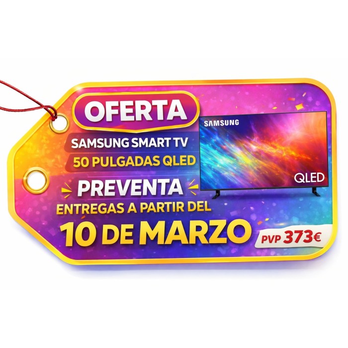 OFERTA PREVENTA Samsung AI QLED 50" TQ50Q7FAAUXXC UltraHD 4K Quantum HDR Tizen